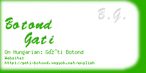 botond gati business card